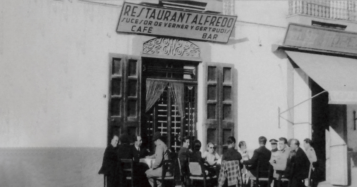 foto antiga de restaurant ca alfredo