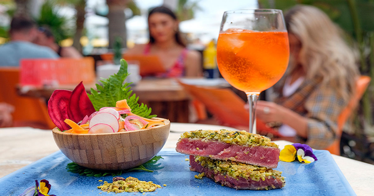 Taste the Mediterranean fusion cuisine of O Beach Ibiza