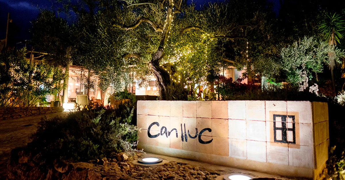 Entrance to Can Lluc restaurant in San Antonio