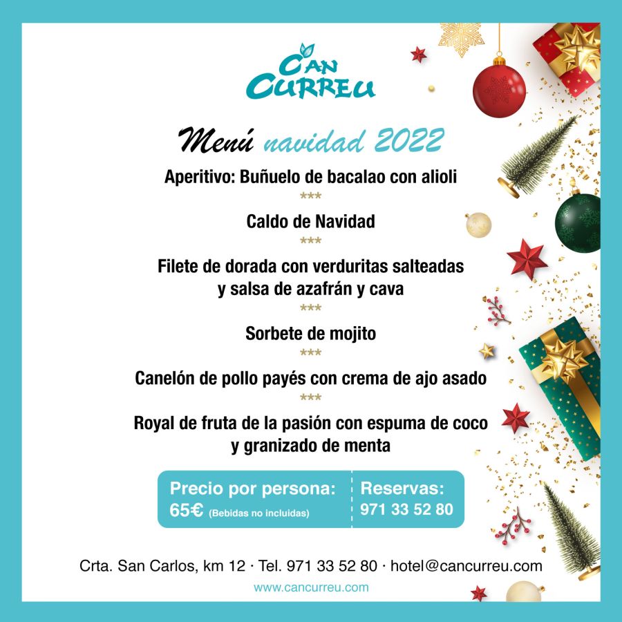 Menu Navidad Can Curreu