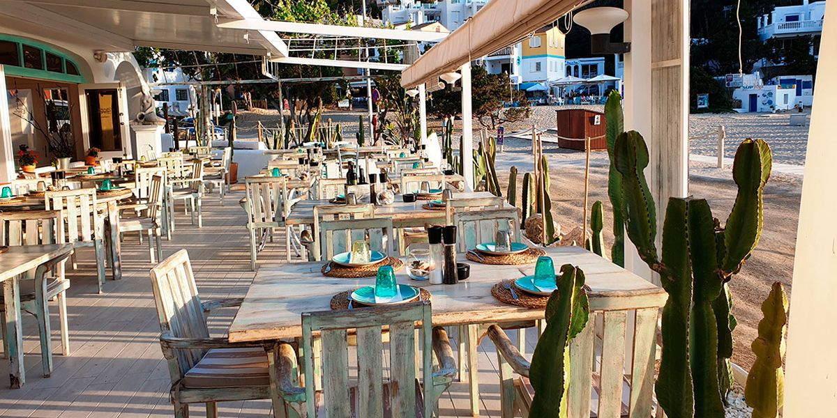Ibiza's local produce on the beach: Ca Na Sofía restaurant